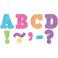 Scribble Bold Block 3" Magnetic Letters