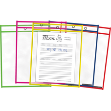 Colorful Dry-Erase Pockets - 10 pack