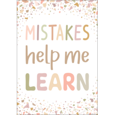 Mistakes Help Me Learn Positive Poster