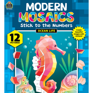 TCR10324 Ocean Life Modern Mosaics Stick to the Numbers Image