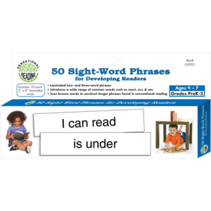 TCR133025 50 Sight-Word Phrases for Developing Readers Image