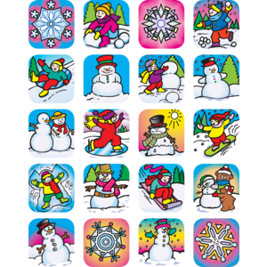 TCR1804 Winter Stickers Image