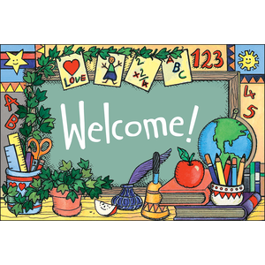 TCR1963 School Tools (Welcome) Postcards Image