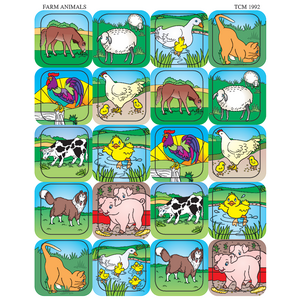 TCR1992 Farm Animals Stickers Image