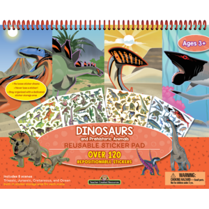 TCR20116 Dinosaurs and Prehistoric Animals Reusable Sticker Pad Image