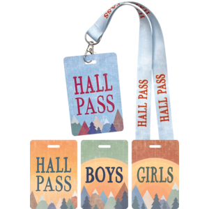 TCR20321 Moving Mountains Hall Pass Lanyards Image