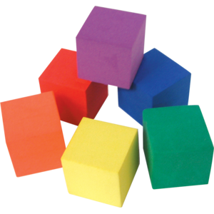 TCR20615 Foam Color Cubes Image