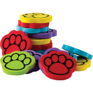 TCR20643 Foam Paw Print Counters Image