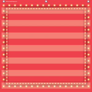 TCR20783 Red Marquee 7 Pocket Chart Image