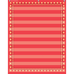 TCR20831 Red Marquee 10 Pocket Chart Image
