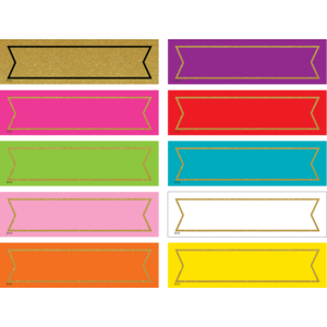 TCR20869 Colorful Gold Shimmer Labels Image