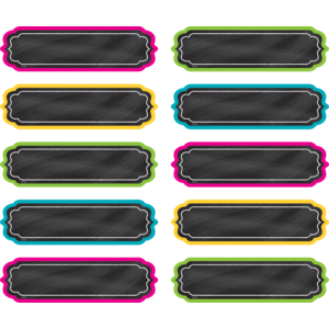 TCR20871 Chalkboard Brights Labels Image