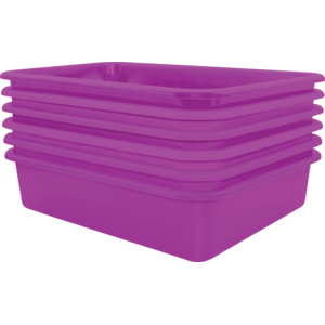 TCR2088615 Purple Large Plastic Letter Tray 6 Pack Image