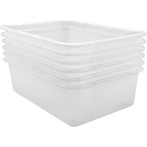 TCR2088676 Clear Large Plastic Storage bin 6 Pack Image