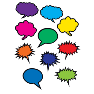 TCR2145 Colorful Speech/Thought Bubbles Accents Image