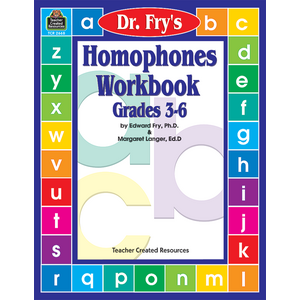 TCR2668 Homophones Workbook by Dr. Fry Image