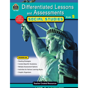 TCR2928 Differentiated Lessons & Assessments: Social Studies Grade 5 Image