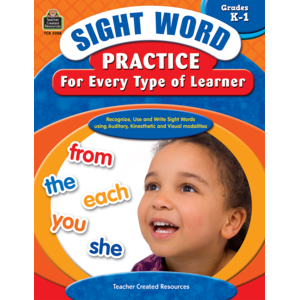 TCR3058 Sight Word Practice for Every Type of Learner Grade K-1 Image
