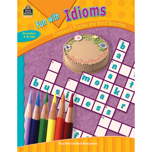 TCR3144 Fun with Idioms - Crossword Puzzles and Word Searches Image