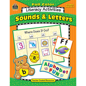 TCR3235 Full-Color Literacy Activities: Sounds & Letters Image