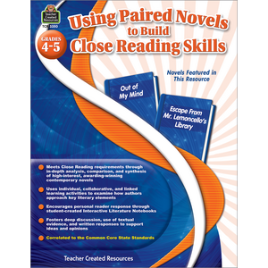 TCR3350 Using Paired Novels to Build Close Reading Skills Grades 4-5 Image