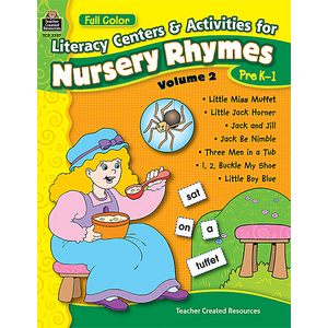 TCR3397 Full-Color Literacy Centers & Activities for Nursery Rhymes Volume 2 Image