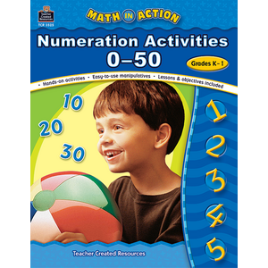 TCR3525 Math In Action: Numeration Activities 0-50 Image