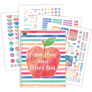 TCR3586 Watercolor Lesson Plan and Record Book Image