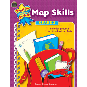 TCR3728 Practice Makes Perfect: Map Skills Grade 3 Image