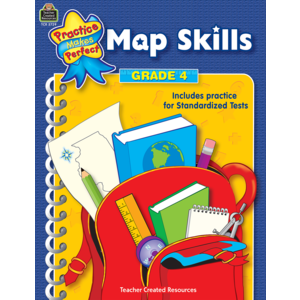 TCR3729 Practice Makes Perfect: Map Skills Grade 4 Image