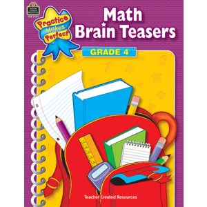 TCR3754 Math Brain Teasers Grade 4 Image