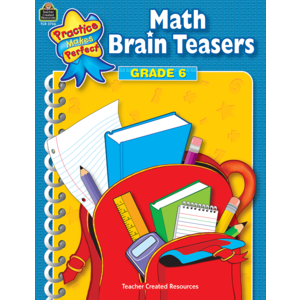 TCR3756 Math Brain Teasers Grade 6 Image