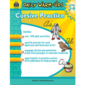 TCR3810 Daily Warm-Ups: Cursive Practice Grades 2-4 Image