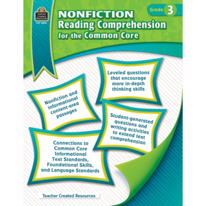 TCR3824 Nonfiction Reading Comprehension for the Common Core Grade 3 Image