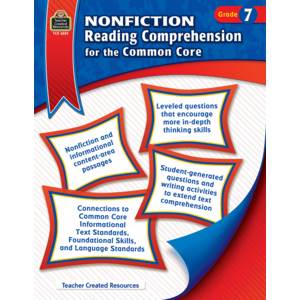 TCR3829 Nonfiction Reading Comprehension for the Common Core Grade 7 Image