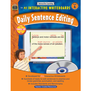 TCR3886 Interactive Learning: Daily Sentence Editing Grade 4 Image