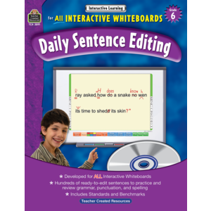 TCR3891 Interactive Learning: Daily Sentence Editing Grade 6 Image