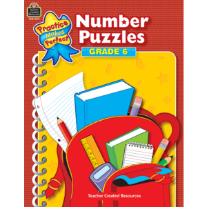 TCR3911 Number Puzzles Grade 6 Image