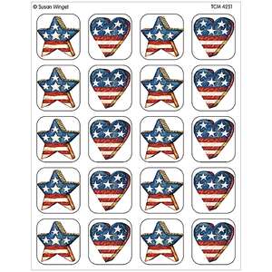 TCR4251 Patriotic Stickers from Susan Winget Image