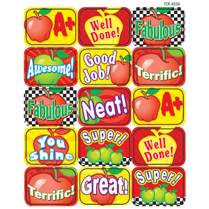 TCR4336 Apples Motivational Jumbo Stickers Image