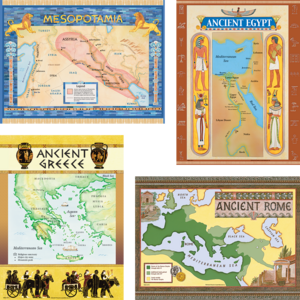 TCR4422 Ancient Civilizations Bulletin Board Display Set Image