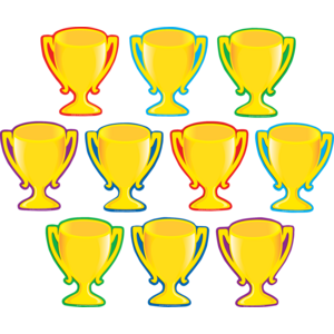TCR4569 Trophy Cups Accents Image