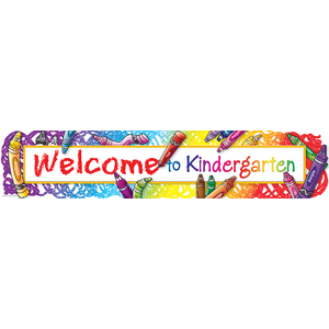 TCR4570 Welcome to Kindergarten Banner Image