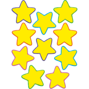 TCR4591 Yellow Stars Accents Image