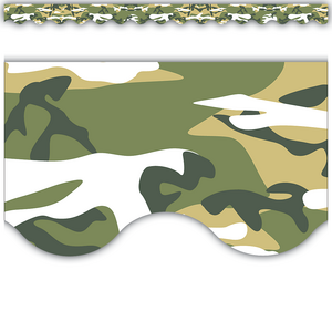 TCR4610 Camouflage Scalloped Border Trim Image