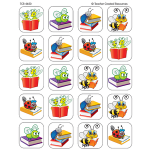 TCR4650 Book Bug Stickers Image