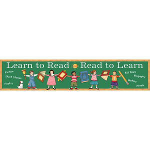 TCR4664 Learn to Read/Read to Learn Banner from Susan Winget Image