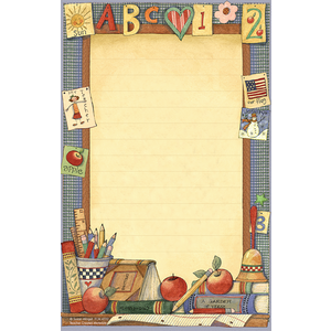 TCR4722 School Time Notepad from Susan Winget Image