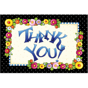 TCR4807 Thank You Postcards from Mary Engelbreit Image