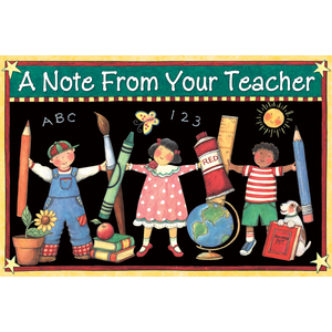 TCR4817 A Note From Your Teacher Postcards from Susan Winget Image